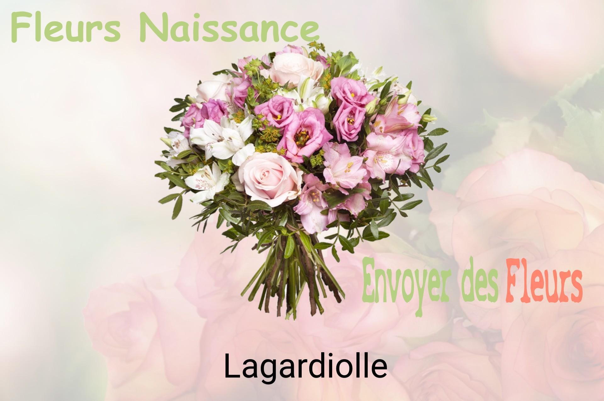 Bouquet de fleurs de naissance livré à Lagardiolle